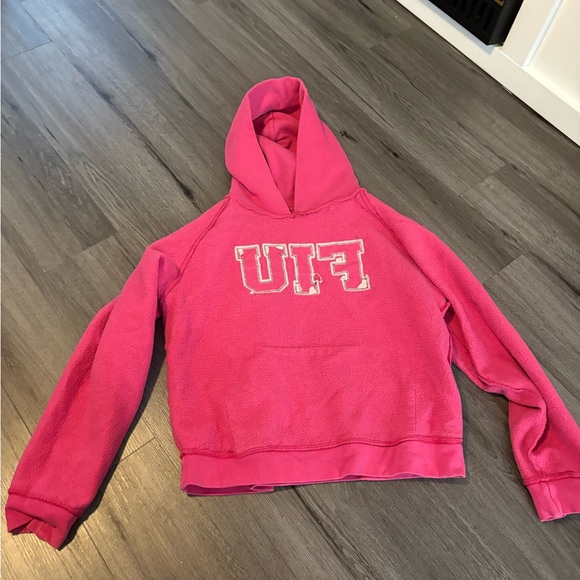 Vintage Jansport Pink Sweatshirt Hoodie FIU - Picture 7 of 8